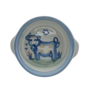MA Hadley Pottery Cow Bowl